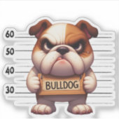 Stoute Bulldog Sticker (Voorkant)