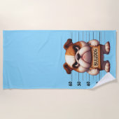 Stoute Bulldog Strandlaken (Voorkant)