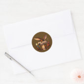 Stoute Cartoon Coyote Ronde Sticker (Envelop)