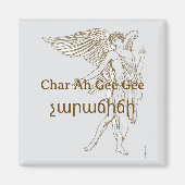 stoute (Char Ah Gee Gee) magneet (Voorkant)