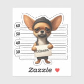 Stoute Chihuahua Sticker (Vel)