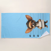 Stoute Chihuahua Strandlaken (Voorkant)