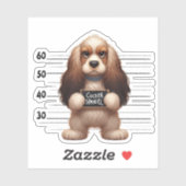 Stoute Cocker Spaniel Sticker (Vel)