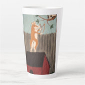 Stoute Corgi Latte Mok (Voorkant)