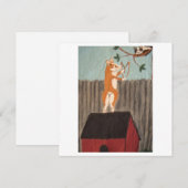 Stoute Corgi Plat Kaart (Voorkant / Achterkant)