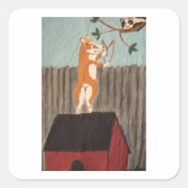 Stoute Corgi Sticker