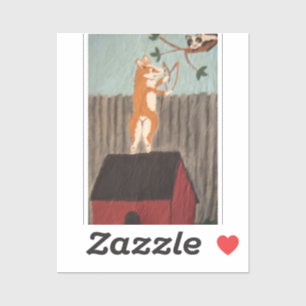 Stoute Corgi Sticker
