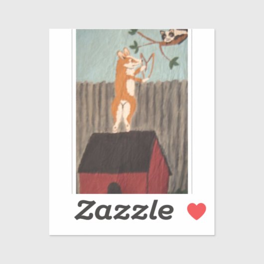 Stoute Corgi Sticker (Vel)