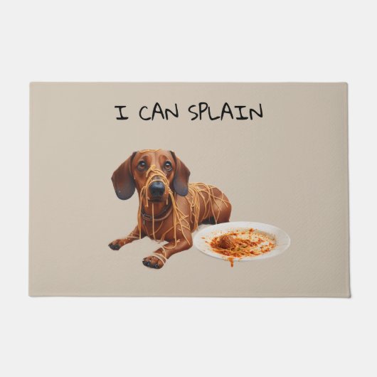 Stoute Dachshond Deurmat (Voorkant)