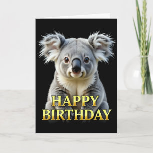 STOUTE DISTINCTE KOALA VERJAARDAGSCARD KAART