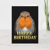 STOUTE DISTINCTE ROBIN VERJAARDAGSCARD CLOSE-UP KAART (Voorkant)