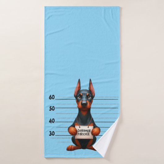 Stoute Dobermannenscher Badhanddoek (Badhanddoek)