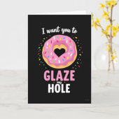 Stoute Donut Glazuur Grappige Kaart (Gele Bloem)