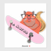 Stoute Eekhoorn #183 Skateboarden Sticker (Vel)