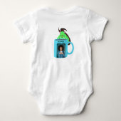 Stoute Eekhoorn #234 Baby Koffie Romper (Achterkant)