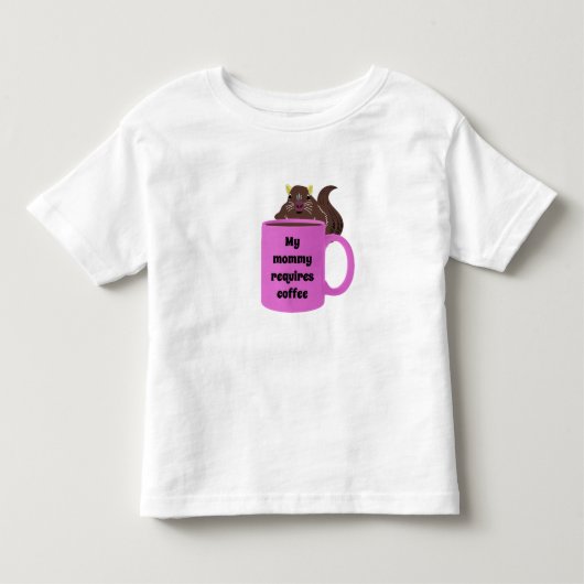Stoute Eekhoorn #504 Peuter Kinder Shirts (Voorkant)