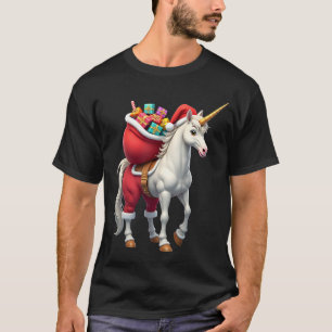Stoute Eenhoorn Grappig Gezins Kerst Ochtend T-shirt