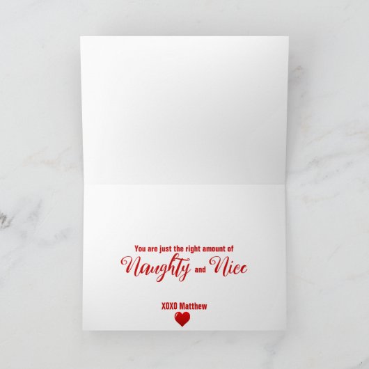 Stoute en brave Valentijn Kaart (Binnen)