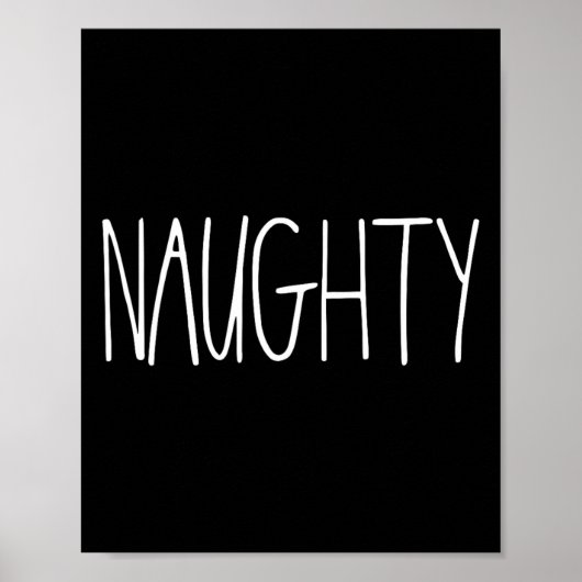 Stoute en leuke koppels voor kerst JK Naught Poster (Voorkant)