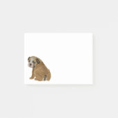 Stoute Engelse Bulldog Puppy Post-it® Notes (Voorkant)
