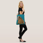 Stoute Engelse Bulldog Puppy Tote Bag (Op model)
