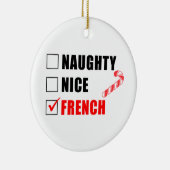 Stoute Franse Kerst Kersen Keramiek Ornament (Rechts)