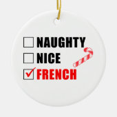 Stoute Franse Kerst Kersen Keramiek Ornament (Voorkant)