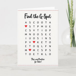 Stoute G Spot Oefenkaart Kaart