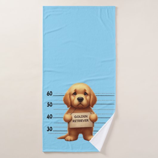 Stoute Golden Retriever Badhanddoek (Badhanddoek)