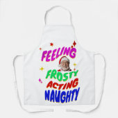 Stoute grappige kerstman schort (Voorkant)