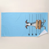 Stoute Greyhound Strandlaken (Voorkant)