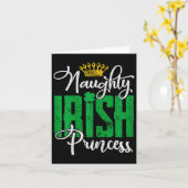 Stoute Ierse Prinses St Patrick's Day Ierland Kaart (Gele Bloem)
