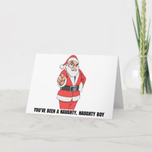 stoute jongen feestdagen kaart
