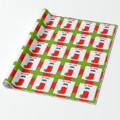 Stoute Jongen Kerstmis Cadeaupapier (Uitgerold)