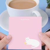 Stoute kat met roze garen post-it® notes