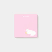 Stoute kat met roze garen post-it® notes (Voorkant)