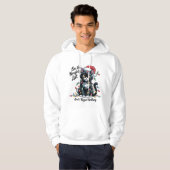 Stoute Katten Kerst T-shirt – Grappige Santa Hoed (Voorkant volledig)