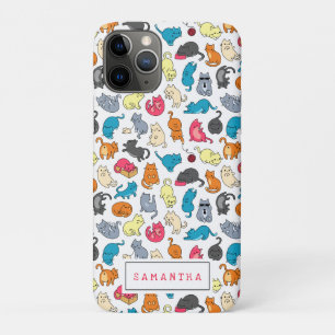 Stoute Katten Kittens Menigte Gepersonaliseerd Case-Mate iPhone Case