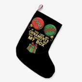 Stoute Kerst Als Je Mijn Versieringen Leuk Vindt Kleine Kerstsok (Voorkant (Hangend))