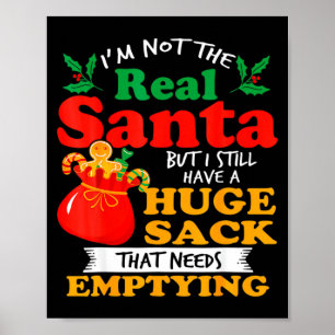 Stoute Kerst Voor Mannen Enorme Zak Pakket Smerig Poster