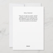 Stoute Kerstkat Klimboom Custom Text Feestdagenkaart (Achterkant)