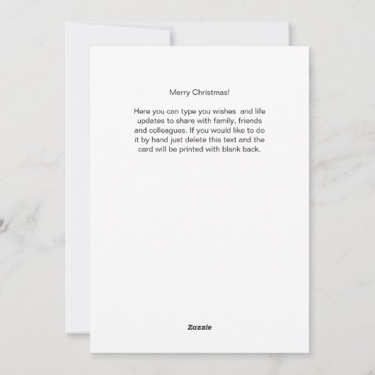 Stoute Kerstkat Klimboom Custom Text Feestdagenkaart (Achterkant)