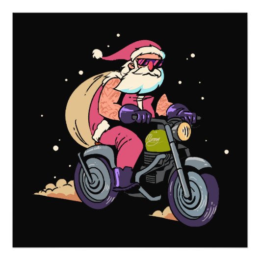 Stoute Kerstman Foto Afdruk (Voorkant)