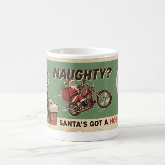 Stoute Kerstman op Harley Vintage Kerst Koffie Koffiemok