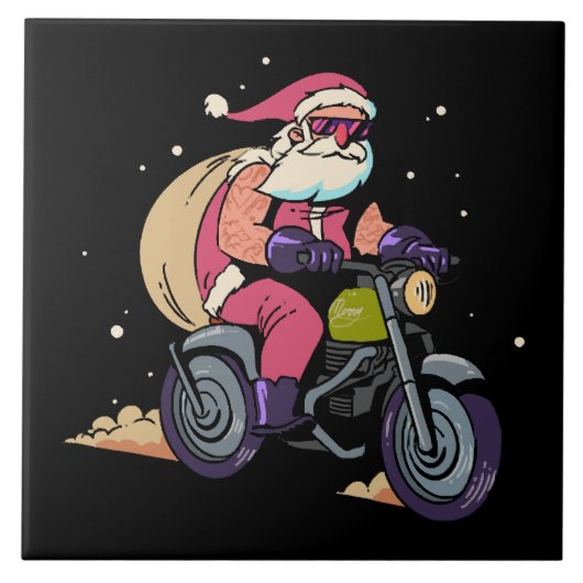 Stoute Kerstman Tegeltje (Voorkant)