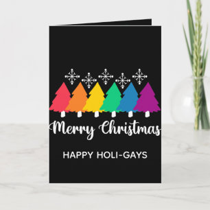 Stoute Kerstmis, Grappige HBT-Kerstvakantiekaart Feestdagen Kaart