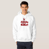 stoute kerstparodie hoodie (Voorkant volledig)