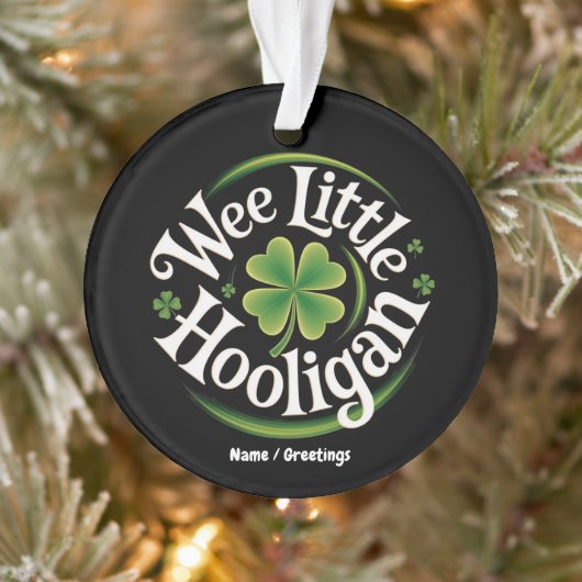 Stoute kleine deugniet St. Patrick's Day Grappige Ornament (Boom)