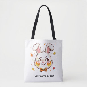 Stoute Konijn Halloween Candy Corn Tote Bag