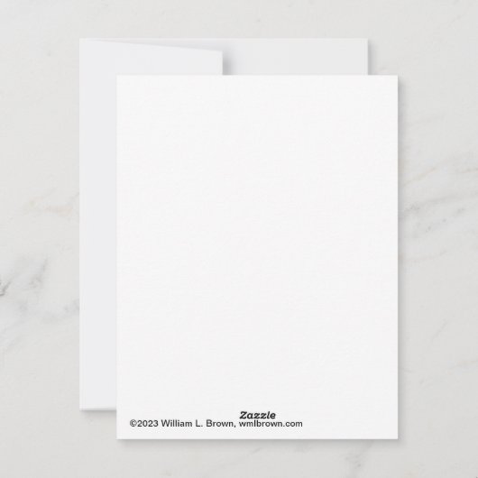 "Stoute" Krampus Kaart (Achterkant)